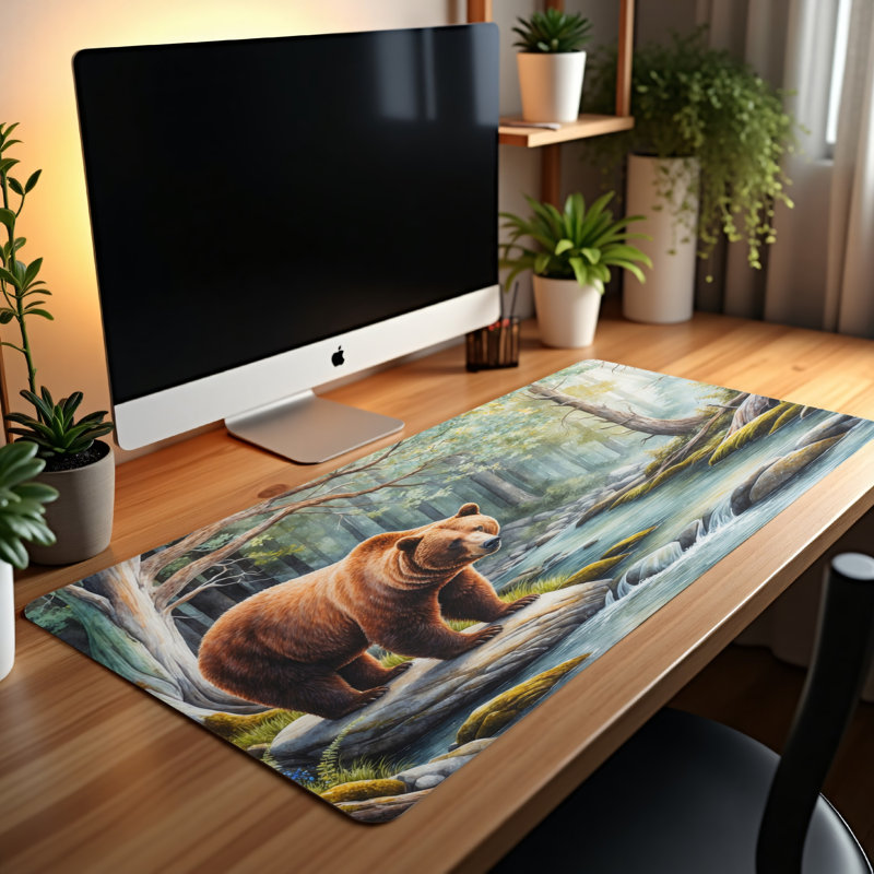 Polyester Desk Pad, 14.4x12.1