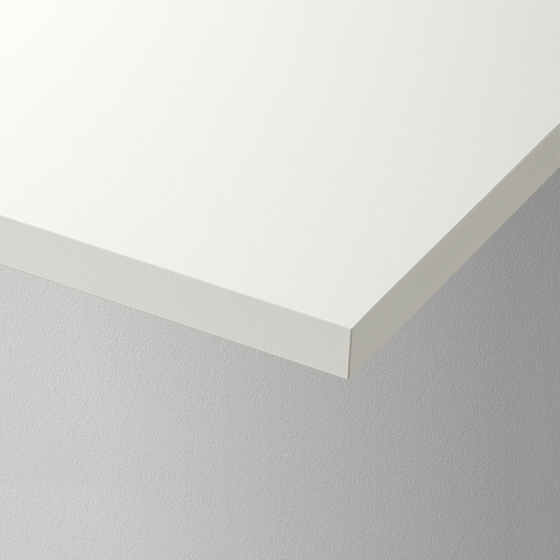 Shelf Board, (1 Shelf) 0.6"H x 23.6"W x 9.9"D, White