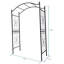 Arche de jardin en métal avec arches de jardin en plein air thermolaquées de 3,6 pi de longueur x 1,47 pi de largeur x 7,5 pi de hauteur