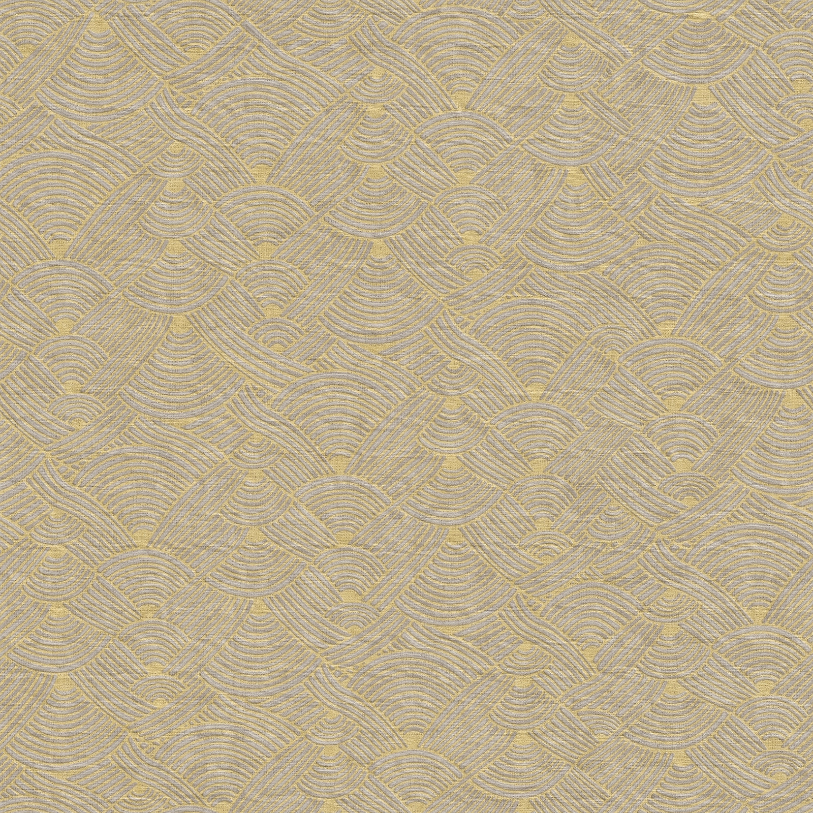 Fusion Wallpaper Roll, Gray/Yellow