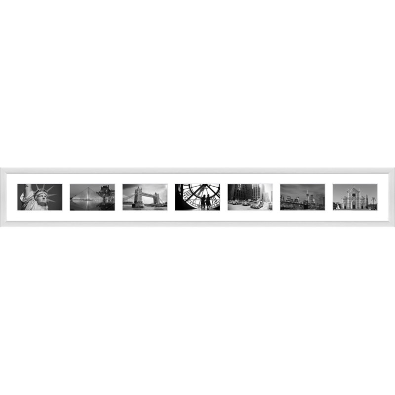 Lashara Wood Picture Frame with Mat, White