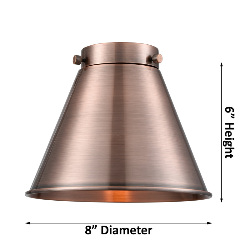 Donovan Steel Armed Sconce, Brushed Brass, Brushed Brass, 6 Watt Vinage LED Bulb