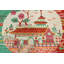 Tapis art déco vert 10 x 14