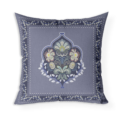 Kashmir Revelry Indoor/Outdoor Square Throw Pillow