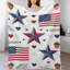 Jeté en flanelle Patriotic Stars Stri-133016349