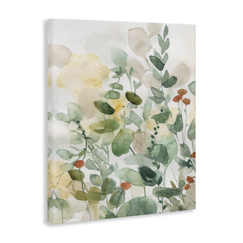  «Opaque Layered Leaves», art mural sur toile par Carol Robinson, H 48 po x l 36 po