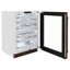 Zline 24 In. Touchstone Dual Zone 44 Bottle Wine Cooler With Hand Hammered Copper Glass Door