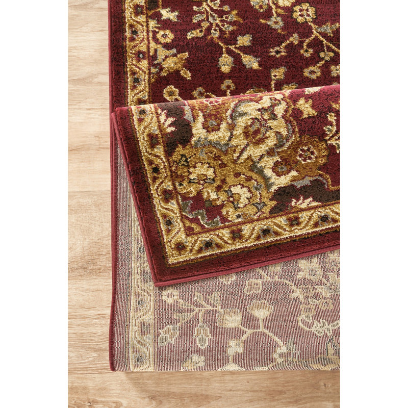Tapis rouge classique 7 pi 10 po x 10 pi 3 po Classic_VIN5015, Rectangulaire 7 pi 10 po x 10 pi 3 po, Rouge