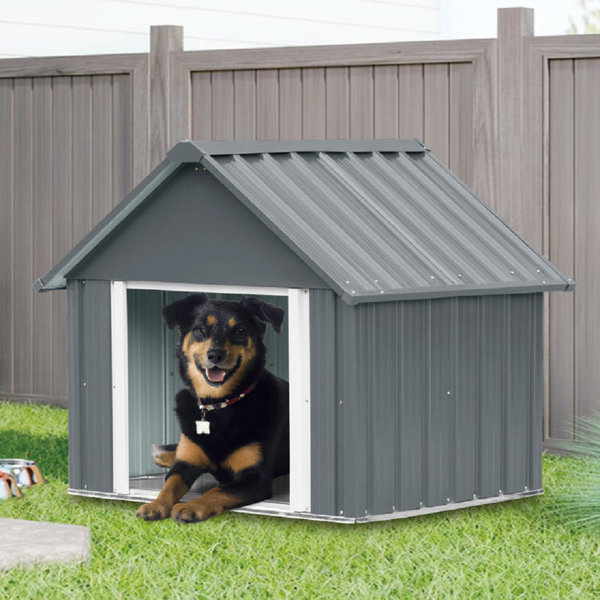 Tucker Murphy Pet™ Outdoor Metal Dog House - Wayfair Canada