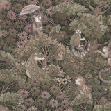 Graham & Brown Treetop Troop Damson Wallpaper