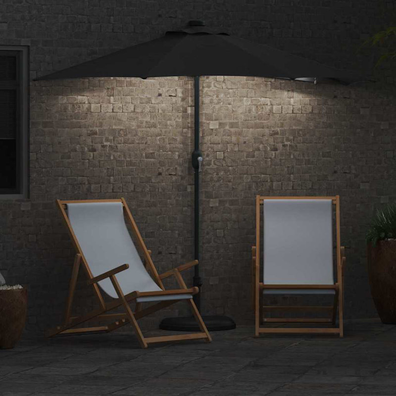 Market Parasol, 223cm H x 150cm W x 150cm D, Anthracite