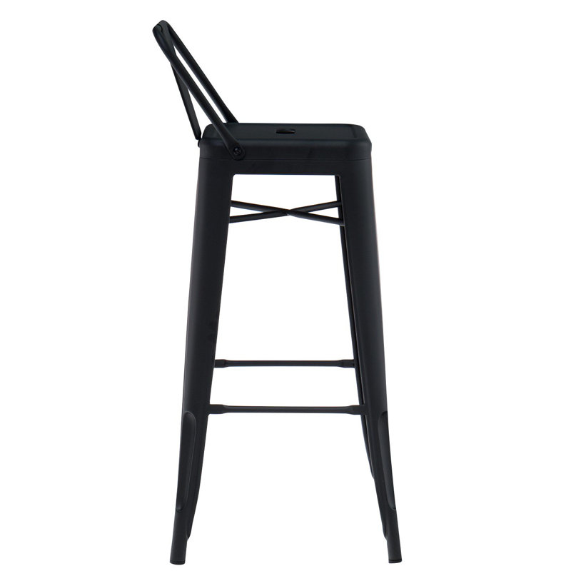 Tabouret de comptoir 26 po Cazzie, Noir