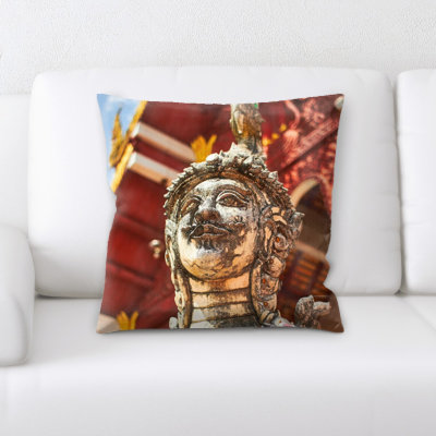 Microsuede Reversible Throw Pillow