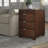Ajai 3 Drawer End Table with Storage and Built-In Outlet -Espresso finish