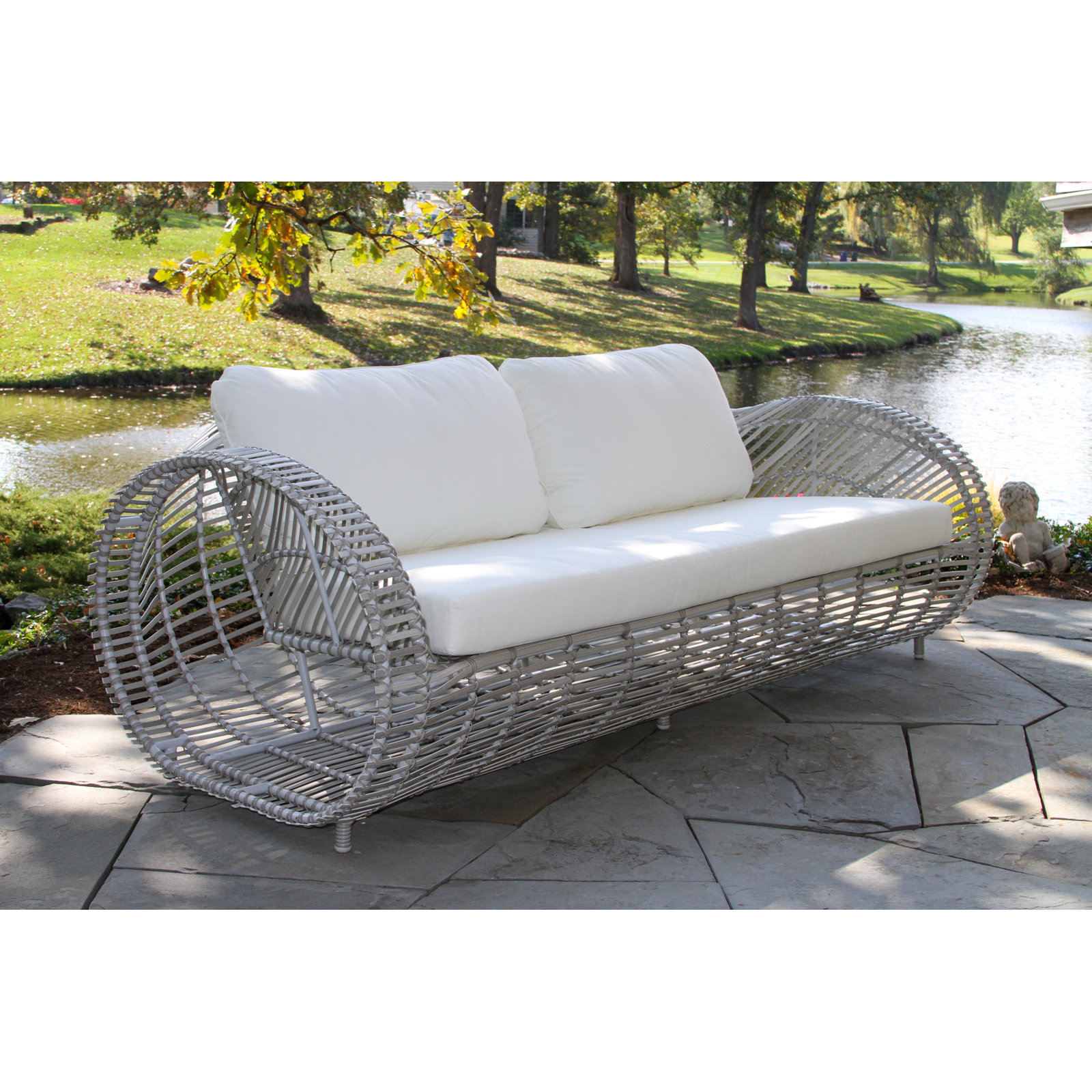 Dochi 80" Patio Sofa, Gray