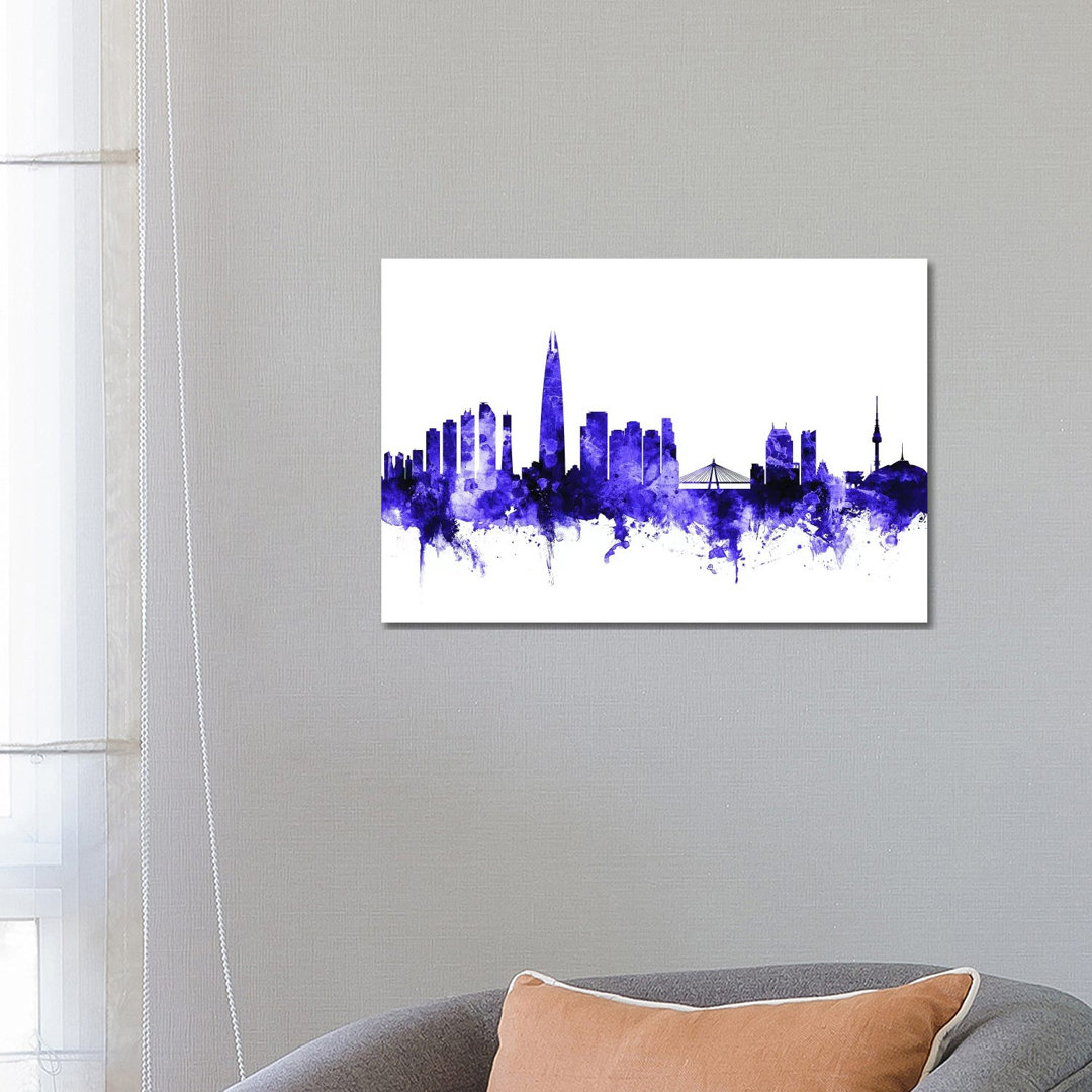 Seoul, South Korea Skyline by Michael Tompsett - Wrapped Canvas Gallery-Wrapped Canvas Giclée
