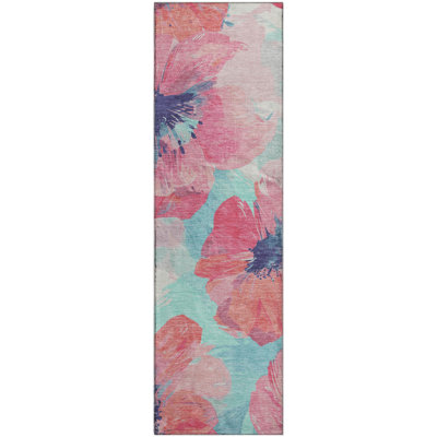 Premium Machine Washable Harjo AMF1554 Floral Rug