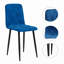 Ensemble de 4 chaises de salle à manger en velours-114326271