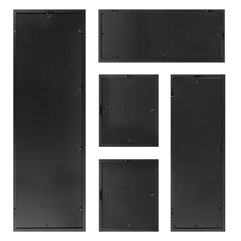 Black Wood 5-Piece Gallery Wall Frame Set