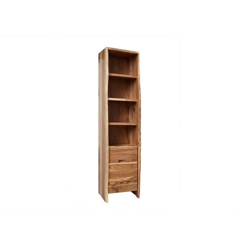 Pure Acacia Solid Wood Linen Cabinet, Ecru