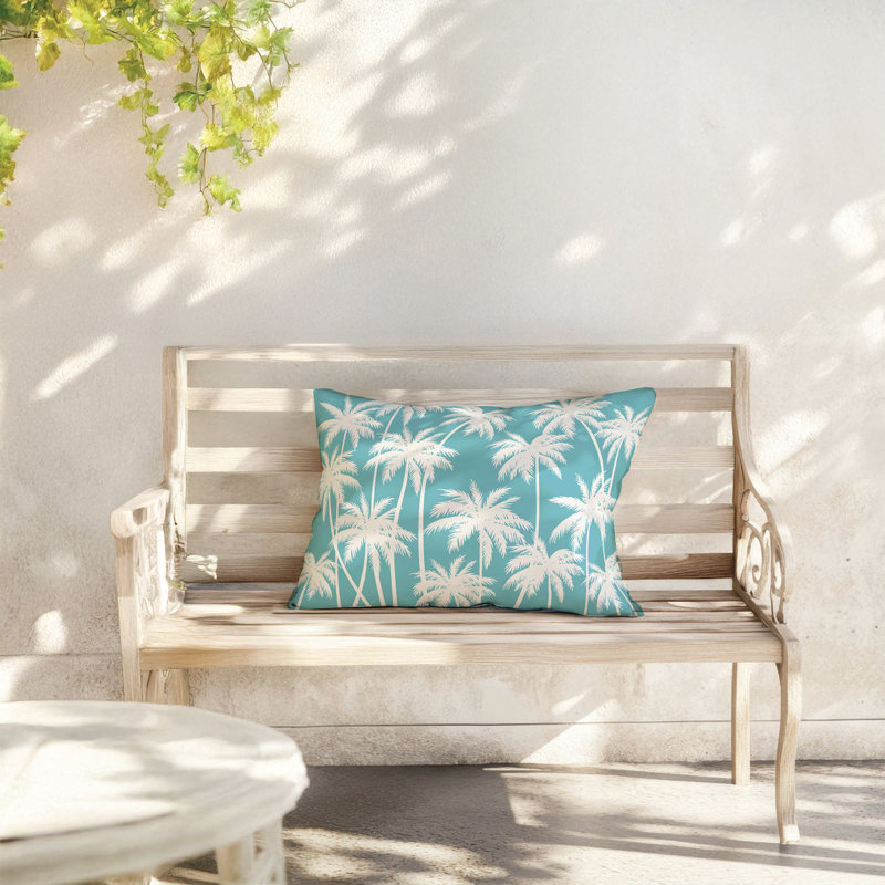 Coussin Palm, Bleu