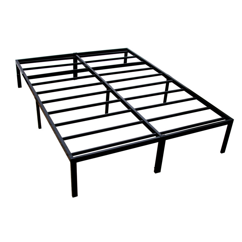 Base de lit double en acier noir, conception moderne, pour une utilisation intensive, poids de 40 lb, Full