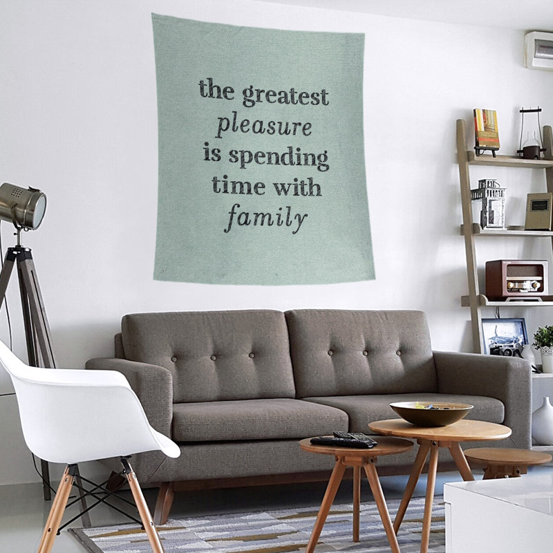 Polyester Tapestry, 27.5" H x 37.5" W, Green/Black