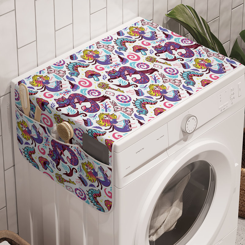 Multicolore East Urban Home Fantasy, ensemble de 2 machines à laver 47 po x 18,5 po