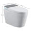 Toilette intelligente sans réservoir avec bidet intégré, siège de toilette bidet une pièce, chasse d'eau automatique, siège chauffant, eau chaude et sèche, température réglable, télécommande