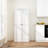 61 Inch White Metal Kitchen Pantry Cabinet with 4 Adjustable Shelves, 110lb Capacity, Heavy Duty Freestanding Organizer for Various Rooms