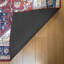 Tapis intérieur rouge à motif de médaillon lavable à la machine Samira Tiefi-107487530