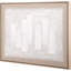 White And Natural Textured Canvas - Single Picture Frame Print on Canvas