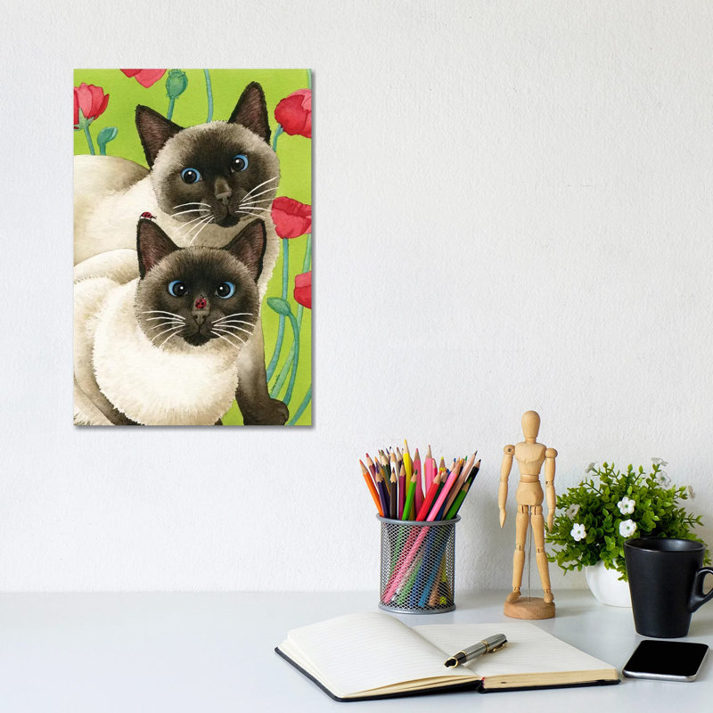 Seeing Two by Tracy Lizotte - Wrapped Canvas Painting, 20.32 cm H x 30.48 cm W