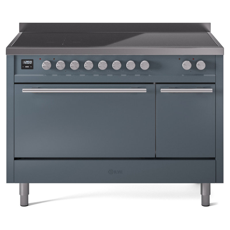 Cuisinière à induction 48 po ILVE Professional Plus II, Bleu gris