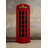 Red Old English Telephone Booth  Pool Cue Rack By RAM Game Room