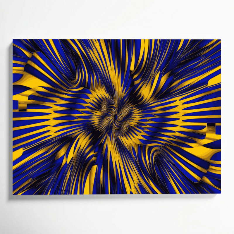 Art mural sur toile Op Op 9, H 16 po x l 20 po
