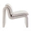 Fauteuil d'appoint rembourré sans accoudoirs Lume Boucle-106273818