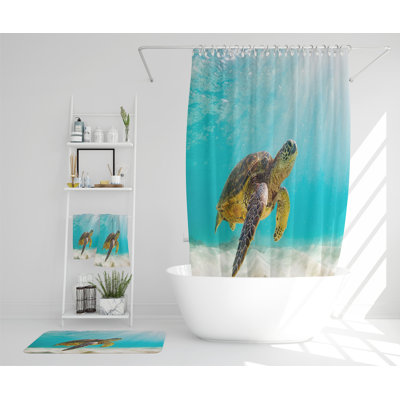 Nedin Polyester Shower Curtain Set