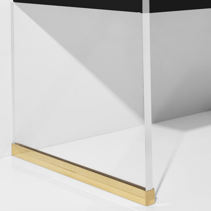 Ensemble de meuble-lavabo simple 36 po Mikiah, Noir