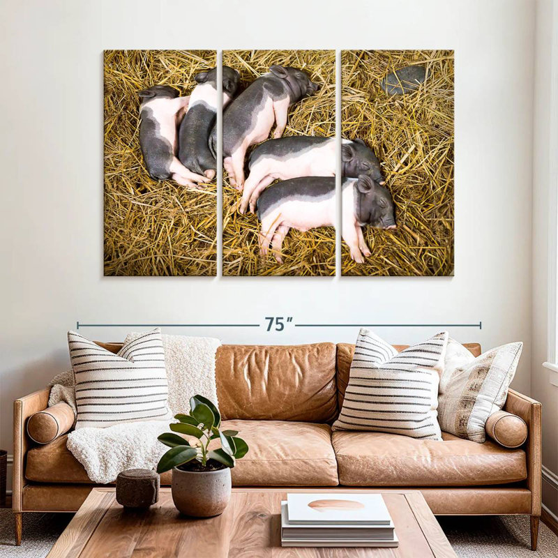 Brampt Piglet Quintet, 42" H x 65" W