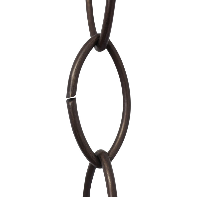 Grand lustre décoratif, Bronze, H 12 po x l 0,87 po x P 0,13 po