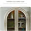 Bibliothèque rétro en bois massif blanc simple