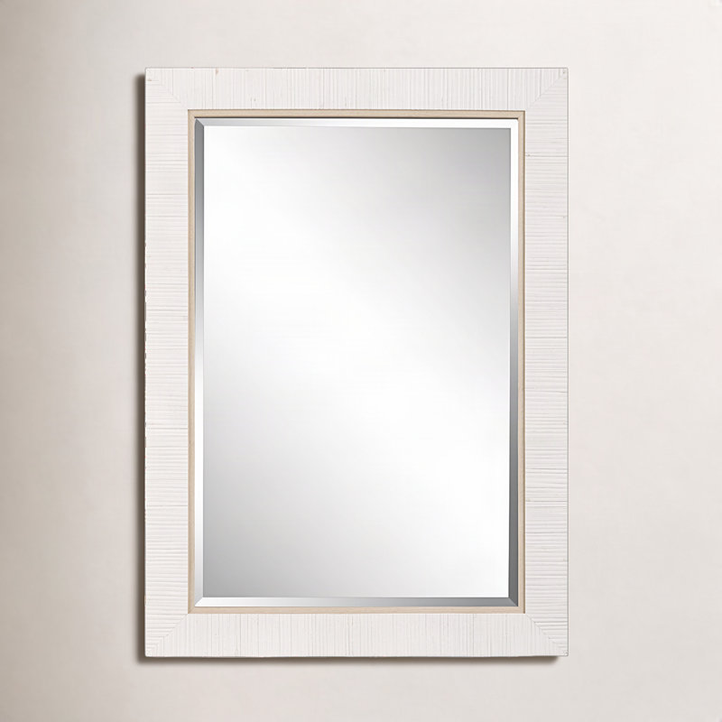 Miroir Hereen, 35 po x 25 po, Blanc