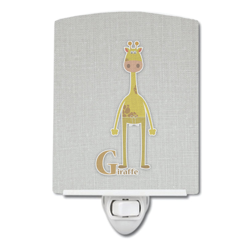 Veilleuse en céramique alphabet G pour girafe
