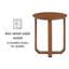 Sarves Solid Wood Cross Legs Side Table-221144381