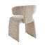 Nordic Style Upholstered Dining Chairs, Curved Back Linen Fabric Side Chairs With Integrated Legs, For Dining Room Kitchen-2109804716-2109773131