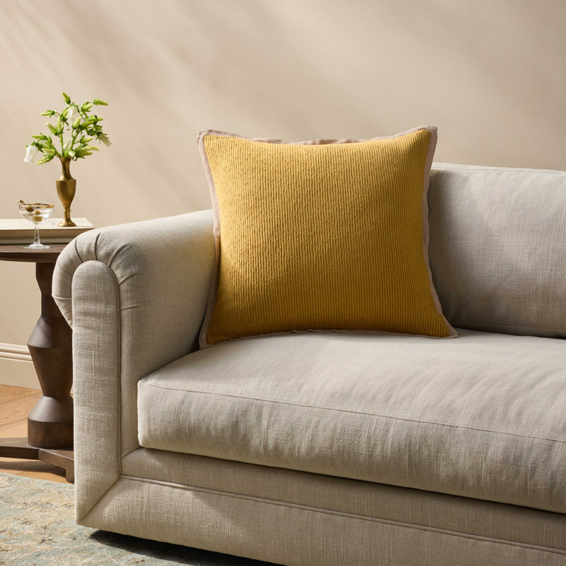 Coussin décoratif jaune Loloi, Jaune