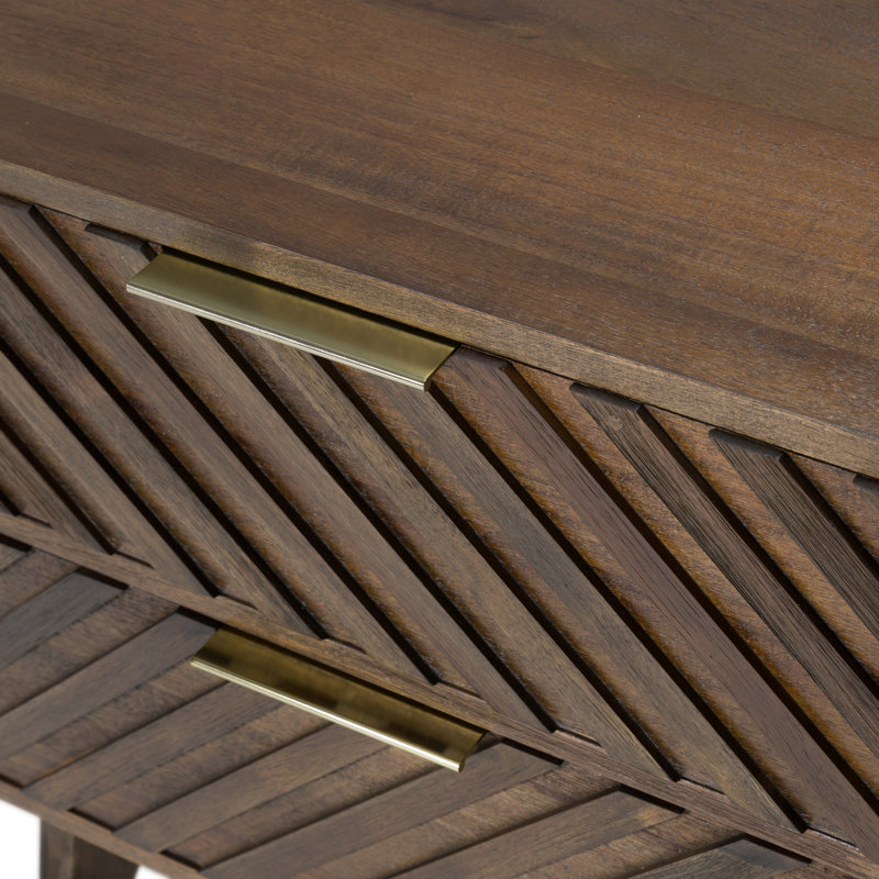 Lubertha Solid Wood Nightstand