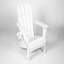 Chaise Adirondack pliante avec table d'appoint, ensemble de 3 chaises Adirondack, blanc (2 chaises et 1 table)-2029211066