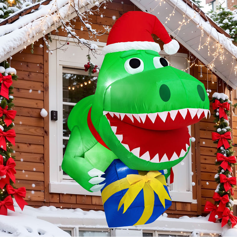 Décoration de Noël dinosaure gonflable